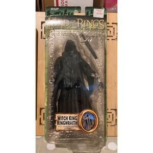 Vintage Y2K Toy Biz LOTR Fellowship of the Ring Witch King Ringwraith Figure